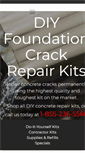 Mobile Screenshot of diyfoundationcrackrepairkit.com